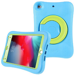 Coque en TPU PEPKOO EVA, anti-rayures avec béquille rotative à 360° bleu vert pour votre iPad mini 4/mini (2019) 7.9 pouces