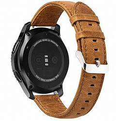 Bracelet en PU Sangle de cheval fou 22mm marron clair pour votre Huawei Watch GT