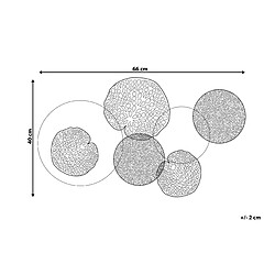 Avis Beliani Décoration murale RHODIUM Rond Métal Multicolore