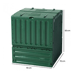 Acheter Composteur écologique Graf Eco King 70x70x83 cm de 400 litres avec système de ventilation et parois thermiques, couleur vert