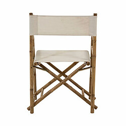 Acheter Mes Fauteuil régie 58x44x88 cm en bambou naturel et tissu blanc