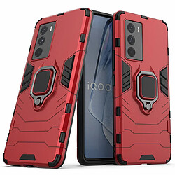 Coque en TPU anti-chocs avec béquille, rouge pour votre Vivo iQOO Neo5 S