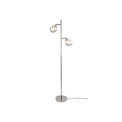 LEITMOTIV Lampadaire design boules Shimmer - H. 152 cm - Gris fumé