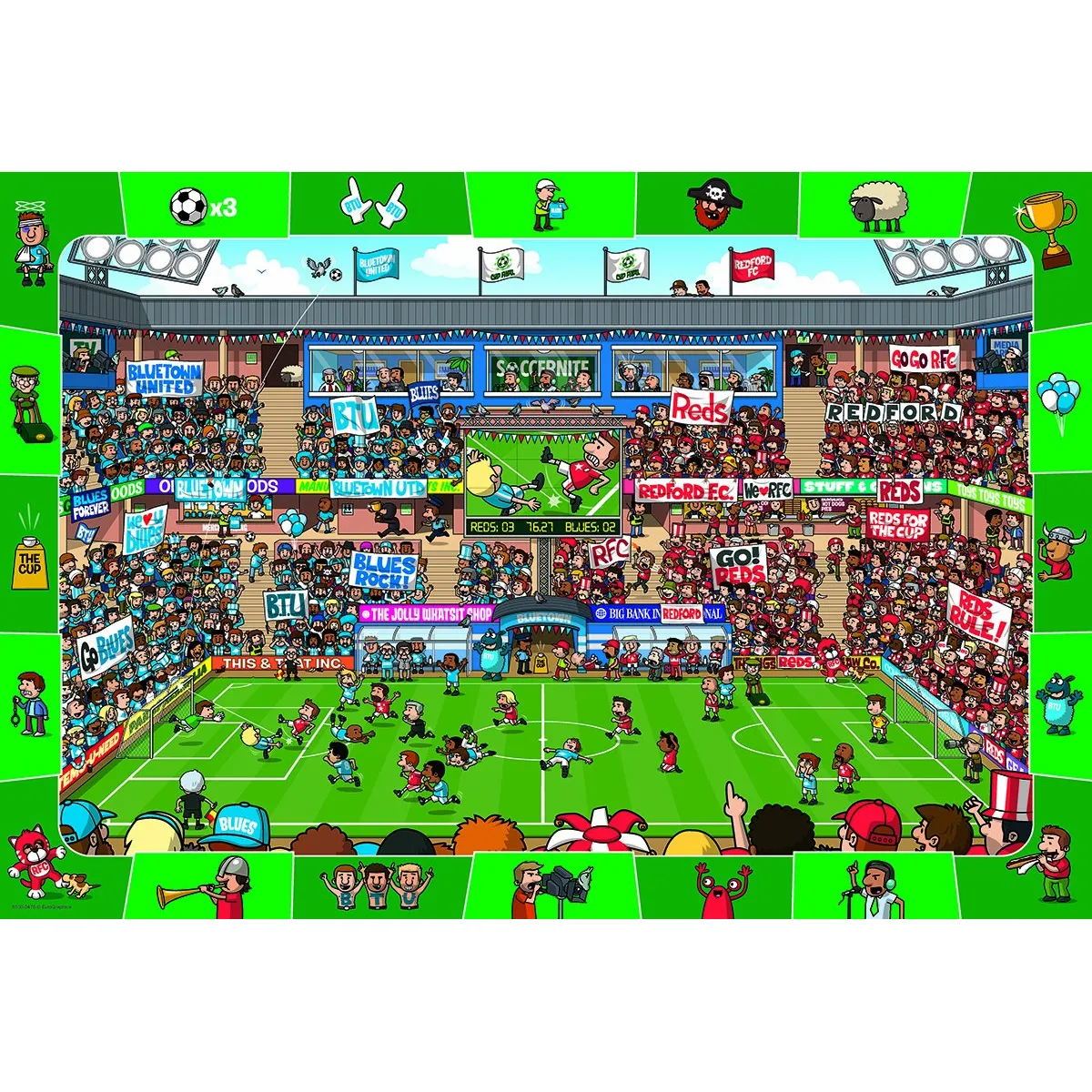 Eurographics Spot et trouver Soccer Mo Puzzle (100 pièces)