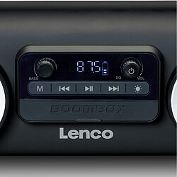 Acheter Lenco Enceinte Bluetooth® étanche avec radio FM, lecteur USB/SD et effets lumineux SPR-100BK Noir