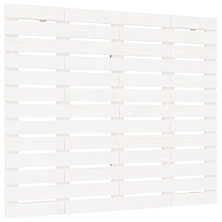 vidaXL Tête de lit murale Blanc 141x3x91,5 cm Bois massif de pin