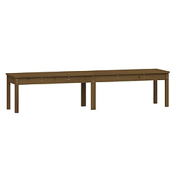 Maison Chic Banc de jardin à 2 places | Banquette de jardin | Chaise Relax marron miel 203,5x44x45cm bois de pin -MN53856