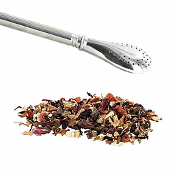 Avis Aromandise Tisane bio Soirées d'Hiver + paille inox avec filtre