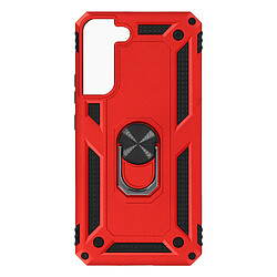 Avizar Coque Samsung S22 Ring Support Rouge