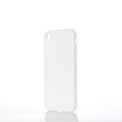 WE Coque de protection GLASS APPLE IPHONE 7/8/SE 2020 Blanc: Effet vernis contour mat anti-chocs anti-rayures - rigide