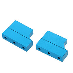 2pcs bâti / support de moteur en aluminium pour pièces de mise à niveau de voiture 1:10 de HSP RC bleu