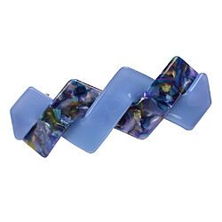 Femmes Fille Forme Géométrique Clip Sprung Barrette Accessoires Cheveux Violet