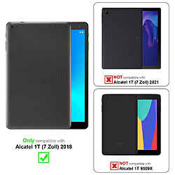 Cadorabo Coque Alcatel 1T (7 Zoll) 2018 Etui en Noir