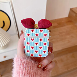 Avis GUPBOO Airpods Coque Housse Étui Protecteur Compatible pour AirPods 3-Ins love plaid bow girl