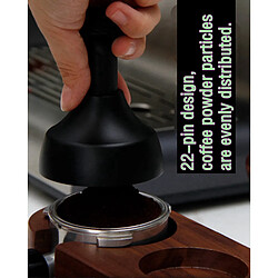 Outil De Niveleur De Distributeur De Café Espresso Professionnel à Aiguille De 58 Mm Noir pas cher