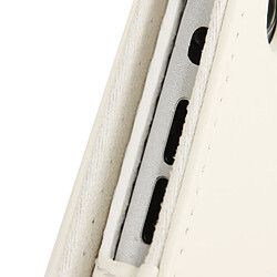 Wewoo Housse en cuir à rabat double texture Litchi avec fonction de support pour iPad mini 1/2/3 (blanc) pas cher