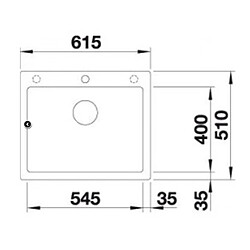 Avis Evier à encastrer 60cm silgranit anthracite - 521678 - BLANCO