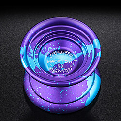 K8 Spin Ball Alloy Professional 8 Billes Roulement YoYo Bleu Pourpre