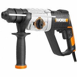 WORX - Marteau perforateur 3 en 1 - 600W - WX339 - 2,5J - ?13 mm(0 ? 5 300 tr/min; mandrin SDS, variateur de vitesse, livré avec forets et burin)