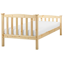 Acheter Beliani Lit simple en bois clair 90 x 200 cm GIVERNY