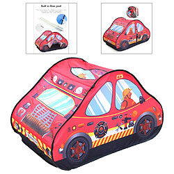 Acheter Tente De Jeu De Camion Pliable Pour Enfants Garçons Et Filles Playhouse Voiture De Pompiers D'école Extérieure Intérieure