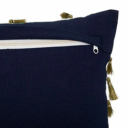 Housse de Coussin Palmier 30x50cm Bleu Canard