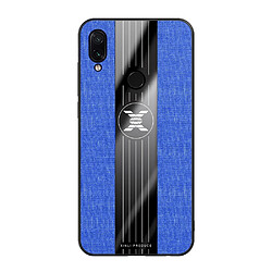 Wewoo Coque Souple Pour Xiaomi Redmi Note 7 XINLI étui de protection en TPU antichoc Texture Bleu