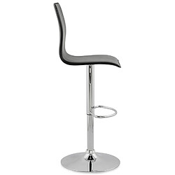 Avis Alterego Tabouret de bar design 'ALTO' en similicuir noir