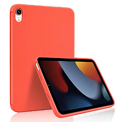 Coque en silicone anti-rayures avec porte-stylo rouge pour votre iPad mini (2021)