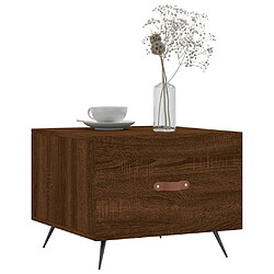 Avis Maison Chic Lot de 2 Tables basses,Table Console pour salon chêne marron 50x50x40 cm bois d'ingénierie -MN52814