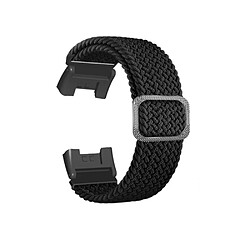 Bracelet en nylon tressé, élastique avec connecteur, noir pour votre Xiaomi Redmi Watch 2