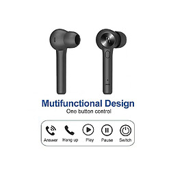 Acheter Universal Casque sans fil bluetooth 5.0 casque sport stéréoscopique casque étanche crochet oreille noir