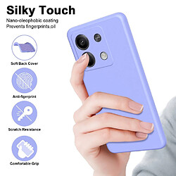 Avis Htdmobiles Coque pour Xiaomi Redmi Note 13 5G - housse etui silicone gel fine + film ecran - MAUVE