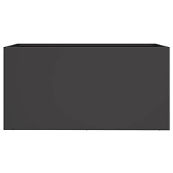 Maison Chic Jardinière,Bac à fleurs - pot de fleur noir 62x30x29 cm acier laminé à froid -GKD13529 pas cher