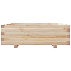 Acheter vidaXL Jardinière 80x80x26,5 cm bois de pin massif