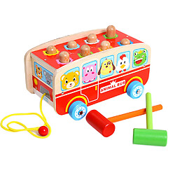 Beads Trailer bois pour les enfants corder Puzzle Jouets éducatifs pour les enfants