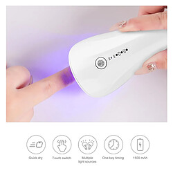 Universal Sèche-ongles à main sans fil 3 lampes à rayons ultraviolets Séchage rapide des cils mini lumière thérapie rechargeable ongles manucure outils de voyage |