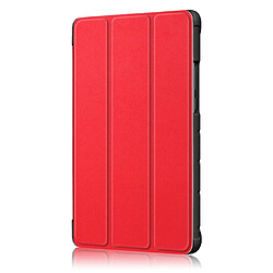 Acheter Etui en PU triple pli avec support rouge pour votre Huawei MediaPad M5 Lite 8