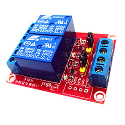 12v Module de relais 2 voies h / l déclencheur de niveau pour arduino framboise pi