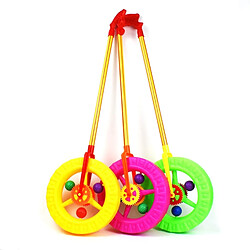 Wewoo Jouet pour Le chariot joue la livraison aléatoire de couleur de poussoir de roue simple de marcheur de bébé