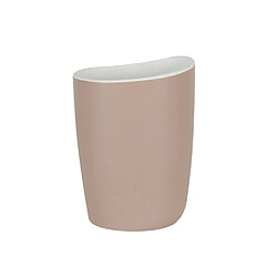 SPIRELLA Gobelet salle de bain Etna - 12,5x9,5x7cm - Beige et Blanc