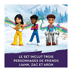 Acheter LEGO Friends 41756 Les Vacances au Ski, Set de Mini-Poupées Liann, Aron et Zac et Figurine Animale, Cadeau Noël