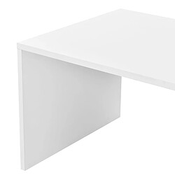 Helloshop26 Table basse pour salon meuble stylé 90 cm blanc noir 03_0006166