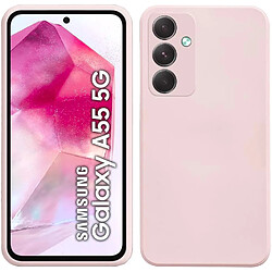 Coque Pour Samsung Galaxy A55 5G Silicone Rose Little Boutik©