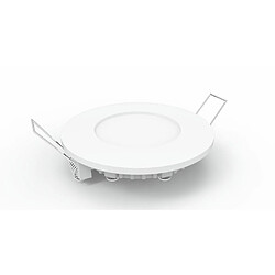 Inspired Downlight encastré rond, 2,5 pouces 3W, blanc naturel 4000K, 240lm, cadre blanc, Inc. Driver