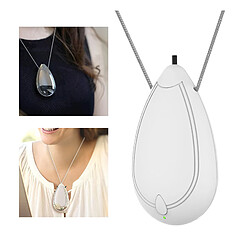 Mini Collier Purificateur D'air USB Personals Wearable Negative Ion AIR White pas cher