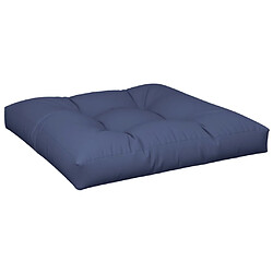 Acheter vidaXL Coussins de palette lot de 2 bleu marine tissu