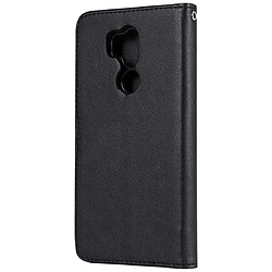 Avis Wewoo Housse Coque Pour LG G7 ThinQ Solid Color Horizontal Flip de protection avec support et fentes cartes et portefeuille et cadre photo et lanière noir