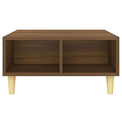 Avis vidaXL Table basse chêne marron 60x60x30 cm bois d'ingénierie