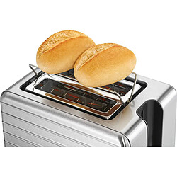 Acheter Grille Pain Toaster large fente 2 tranches, 2 pinces à tirer les sandwichs, 1050, Argent, Proficook, TAZ 1110